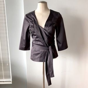 NWT Narcissist grey wrap jacket